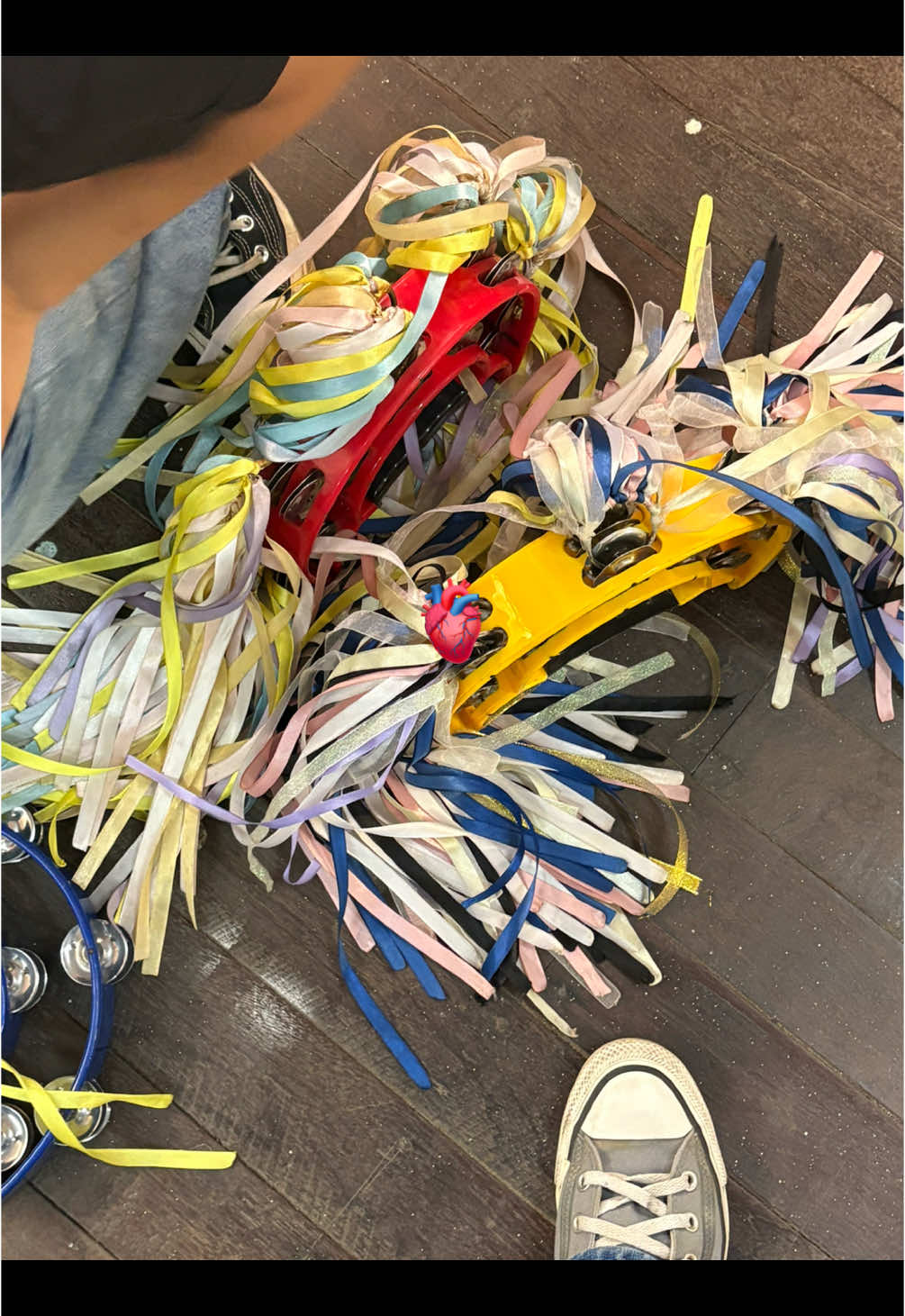 my 2 tambourines through out 2023-25 :3 #binkayar #idk #tambourine #marchingbandlife 