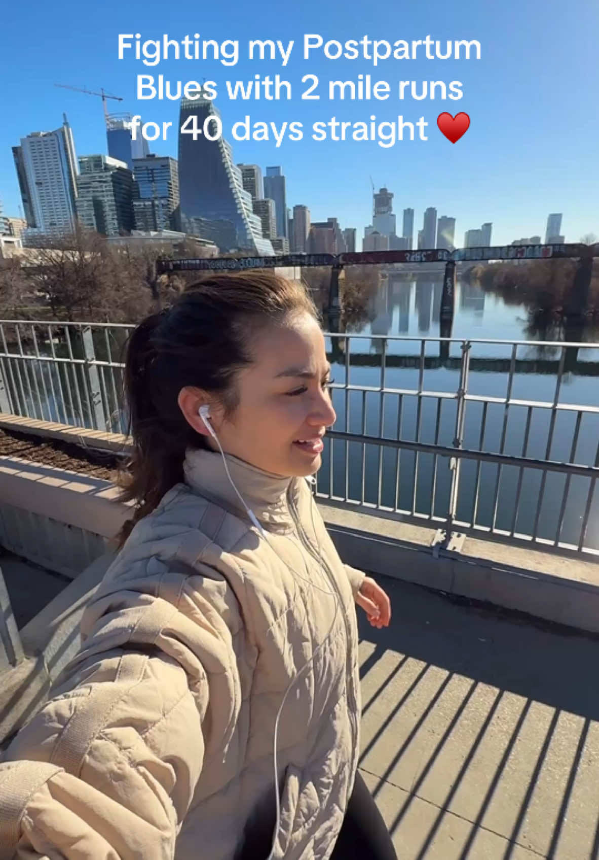 Day 7 of 40 Days down!! ♥️🙌🏼 I don’t run fast. I don’t run far. But i consistently go for a run as a commitment to myself. #newmom #runningmom #postpartumblues #postpartum #postpartumbody 