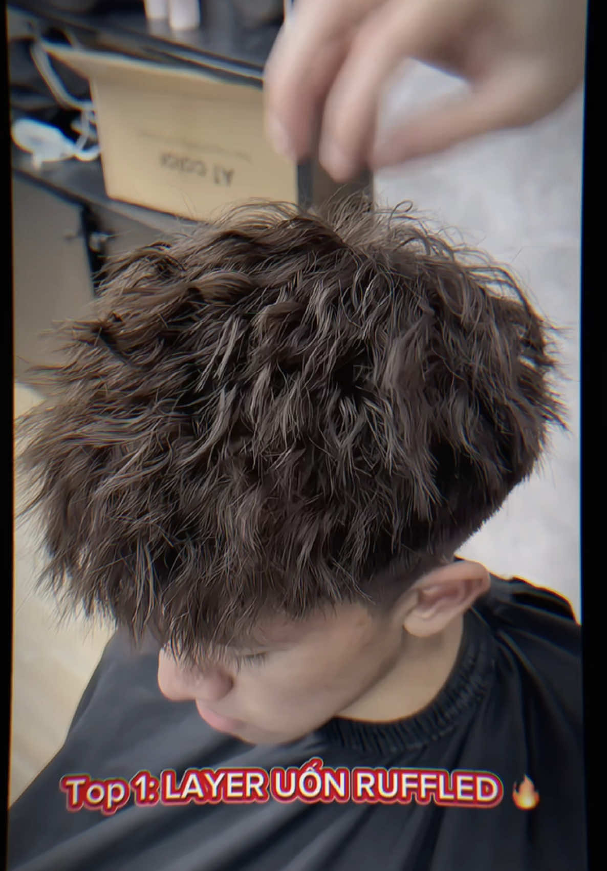 Anh em đã thử chưa, giữ nếp lâu dễ chăm sóc là ưu điểm của kiểu tóc này ✅#CapCut #chsalon #uontocdep #layer #ruffled 