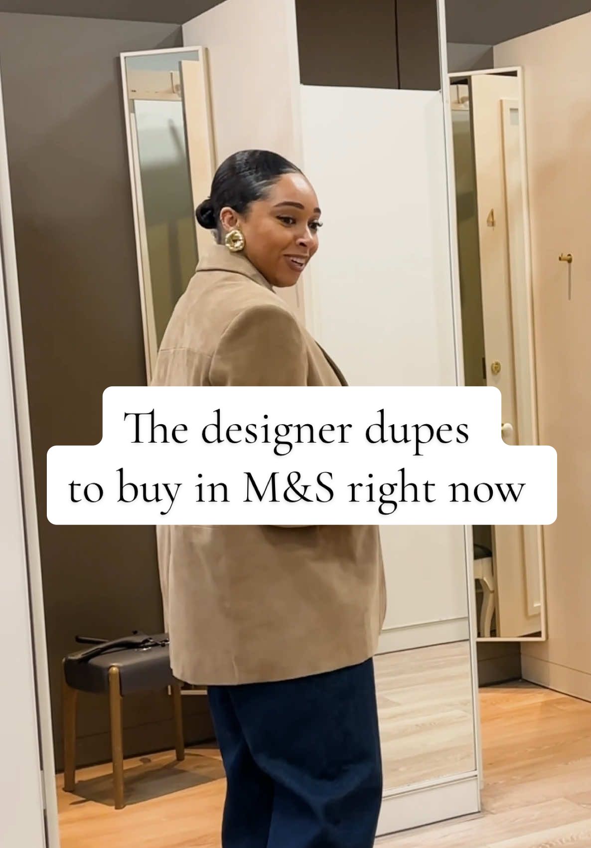 Don’t mind us, just popped in to grab lunch and stumbled on the BEST designer-inspired buys around right now 😍  #fashiontiktok #designer #highstreet #outfitinspo #OOTD #dupe #mands #marksandspencer #designerbag #comewithme #shoppinghaul 