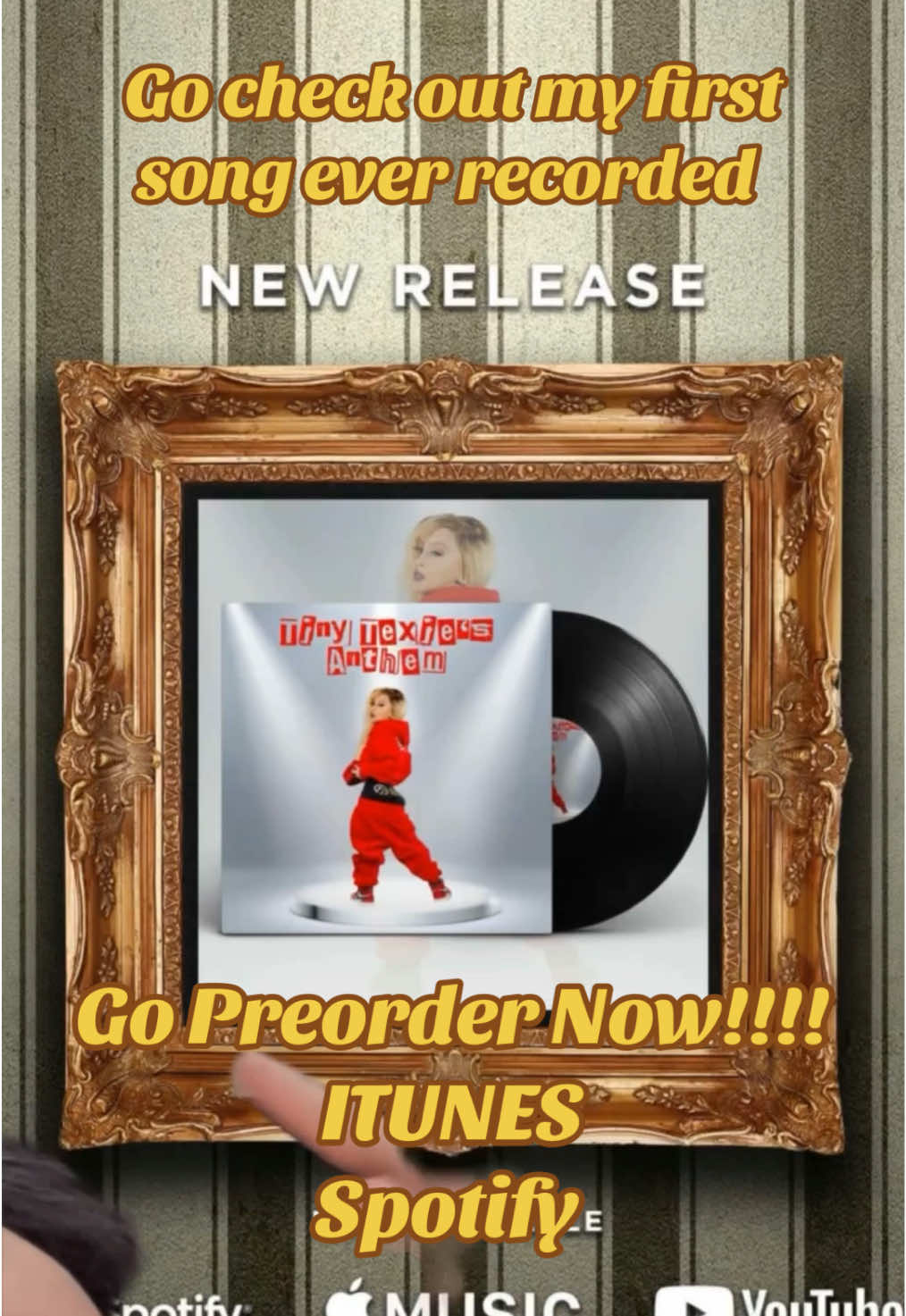 Share my music on INSTAGRAM  an get shared on my page❤️                      GO CHECK IT OUT NOW!!!!!             First song ever recorded #fyp #foryoupage #4upage #tinytexie #music #preorder #newyearnee #32yearoldmom #lilmama #songartist #pop #hiphopmusic 