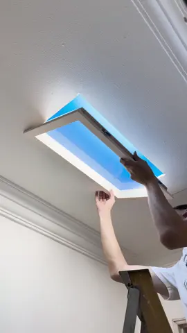 DIY Sky Lamp Full Process: Bringing Blue Sky Light into Your Home. #DIY #skylight #homedecorideas #diyprojects 