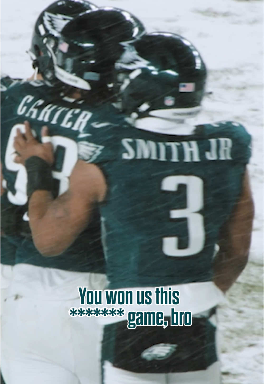 Big time plays? It’s what they do 😤 #eagles #nfl #micdup #zackbaun #jalencarter 