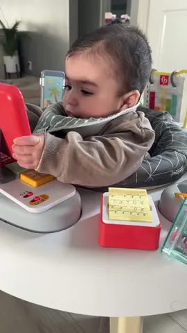 @Fisher-Price working from home #likeaboss #fyp #foryoupage #babies #activityforkids #activitycenter #toy #toys #socute #fisherprice #working #workingathome #wfm 