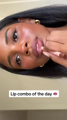 Juicy lip combo with Naomi 👄 lip liner in Americano. Daymask, peptide lip balm in June. 💄✏️ #lipcombo #tiktokshopjumpstartsale 