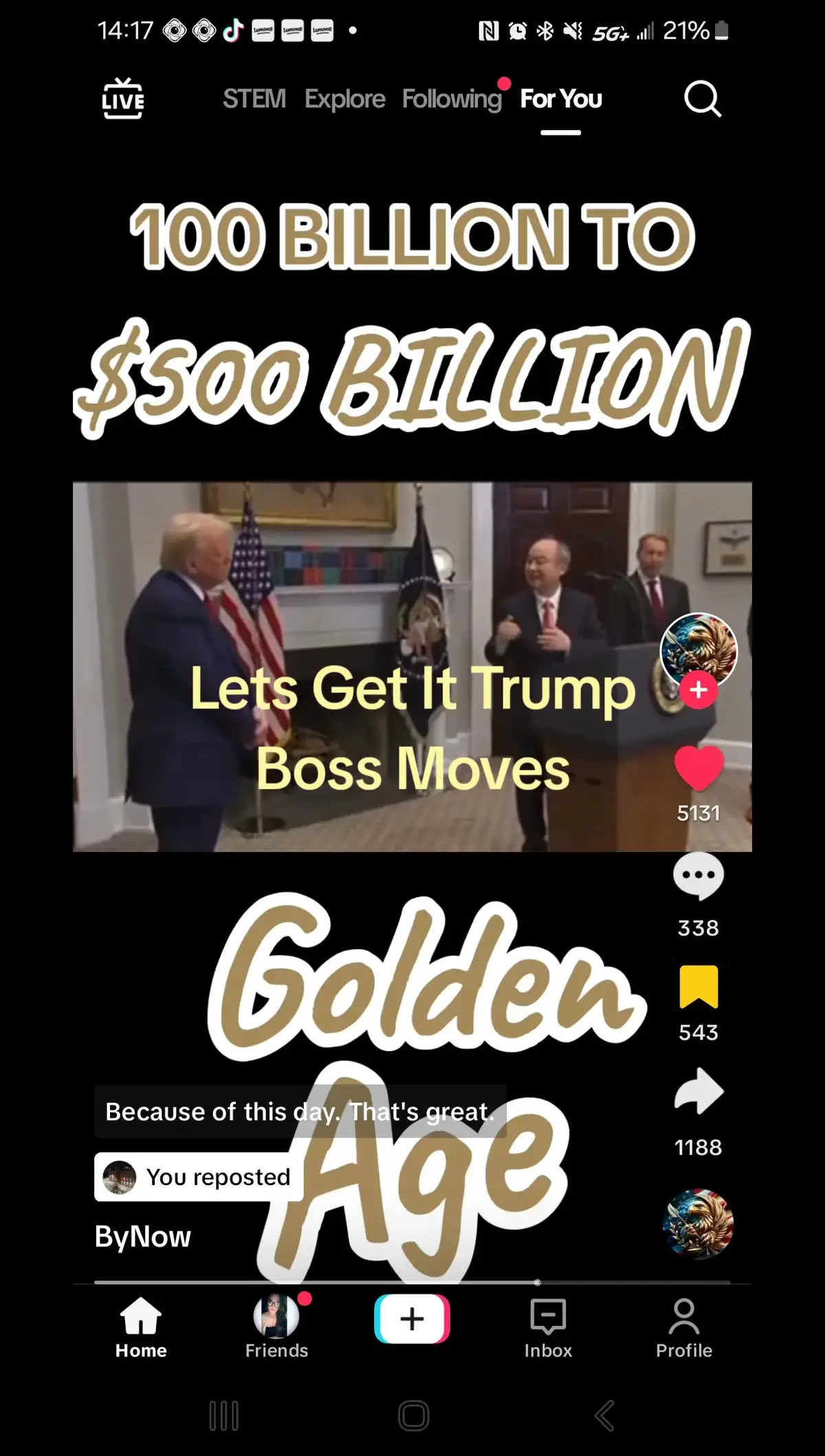 Standing On Business 7.0 my guy doing everything he said he was gonna do...Salute...2 Billion to N.Carolina Salute...