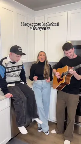 we hope 😉 you enjoy these kitchen harmonies @gabbybarrett @Anthony Gargiula 🤍 #sing #ihope #gabbybarrett