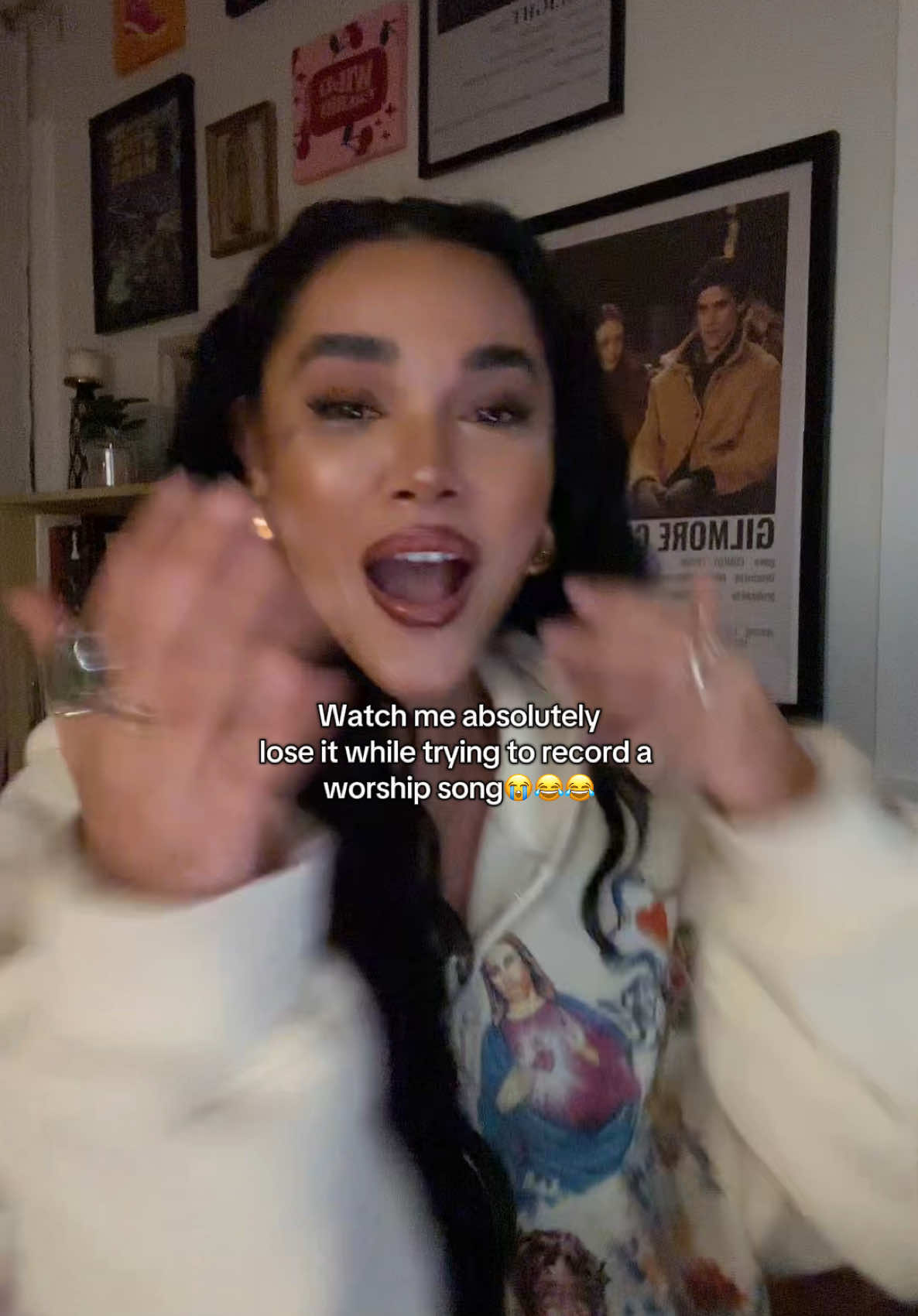 Worshipped a little too hard😂😂😂 how can I ever record a cover if I always BREAK DOWWWWWN😭😭😭😂 had to giggle through the tears🫠🫠🤭