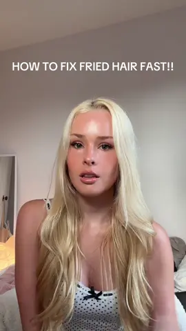 How to fix dead fried hair + what i used to heal my hair in a year!  Check out my youtube natalieward9 for more! #hairtok #hair #blondehair #hairtutorial 