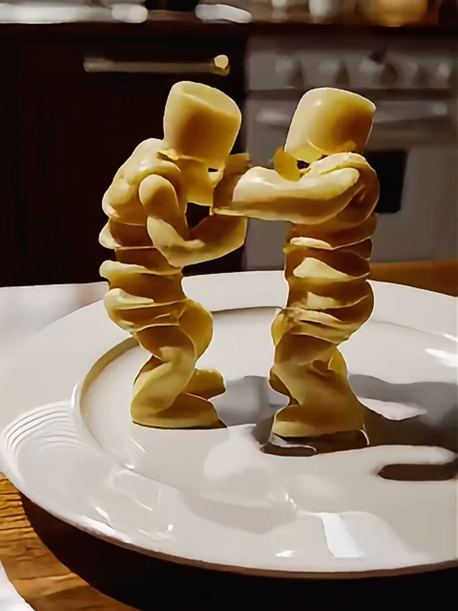 Pasta Wrestling - Makarna Güreşi Wrestling of Noodles - Erişte Güreşi Artificial intelligence (ai) - Yapay Zeka Effects - Efektler Merakmerkezi : Şeyda - Volkan Evcil#artificialintelligence #ai #funny #artificialintelligencetechnology #pasta #wrestling #pastawrestling
