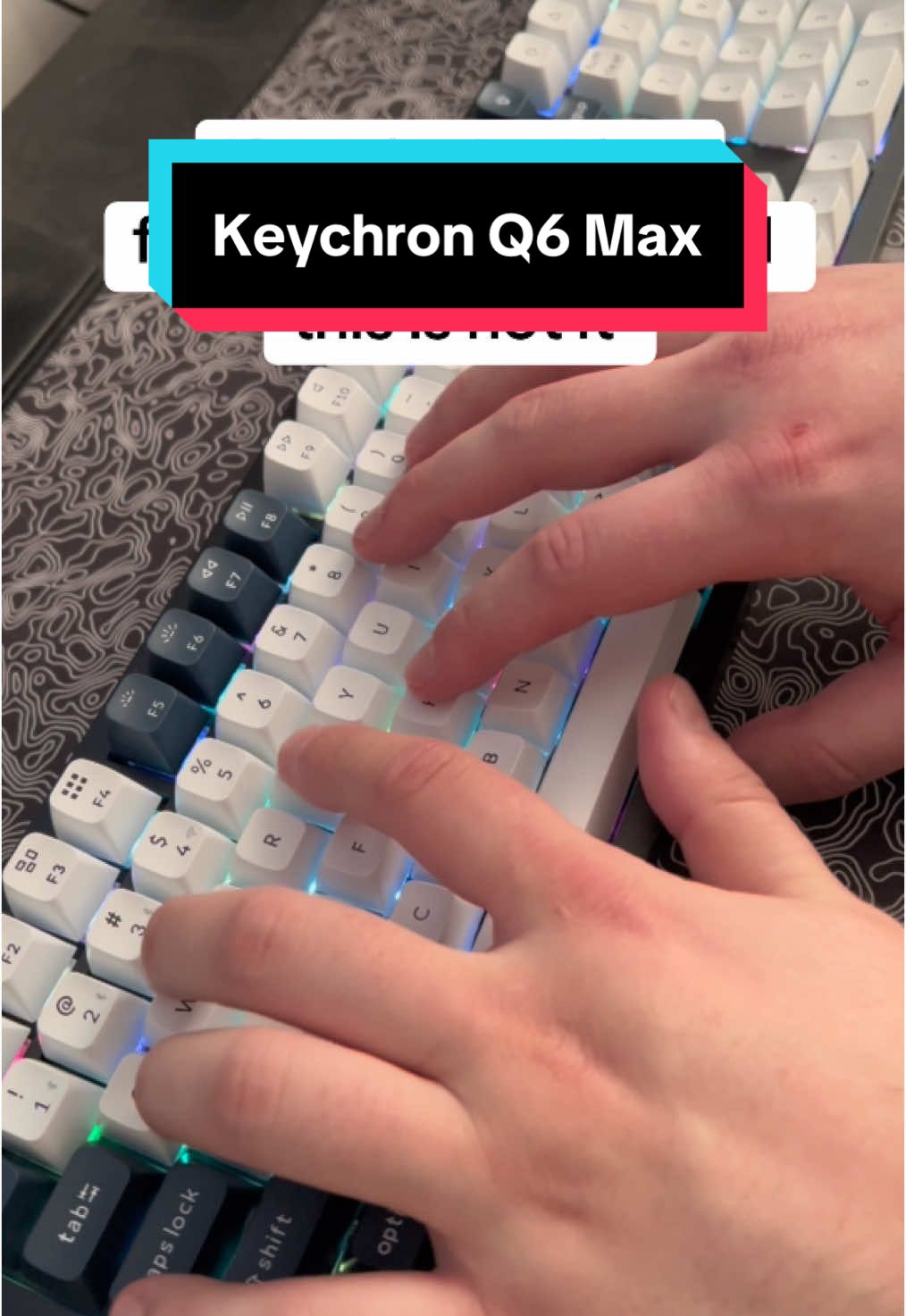 This is the nicest keyboard I’ve ever used hands down. #keychron #keychronq6max #aluminumkeyboard #keeb #keebtok #keebs #aluminumkeeb #mechanicalkeyboard #tiktokshop 