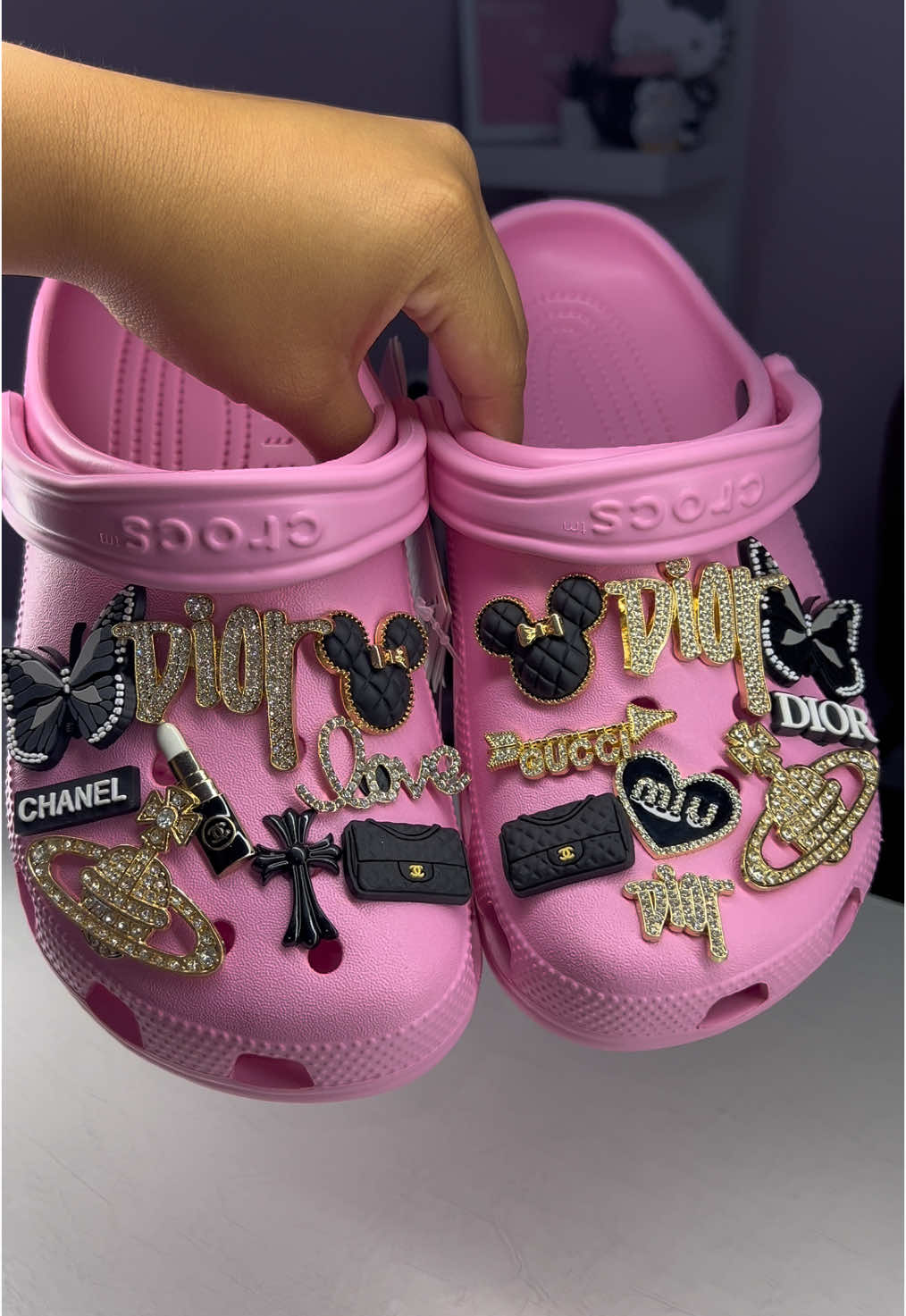 would you wear these?😍#crocjibbitz #croccharms 