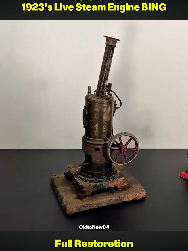 1923's Live Steam Engine Bing Restoration #restore #rusty #asmr #asmrsounds #asmrvideo #restoration #restockasmr #restorationprojects #renovation #diyproject #oldtonew 
