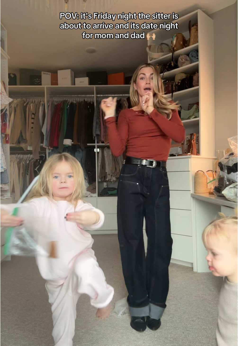 Moms we made it to the weekend 🙌🏼 #datenight #ootdfashion #OOTD #MomsofTikTok #momlifebelike #momanddad #toddlersoftiktok #toddlersbelike #girlmom #girlmomsoftiktok 