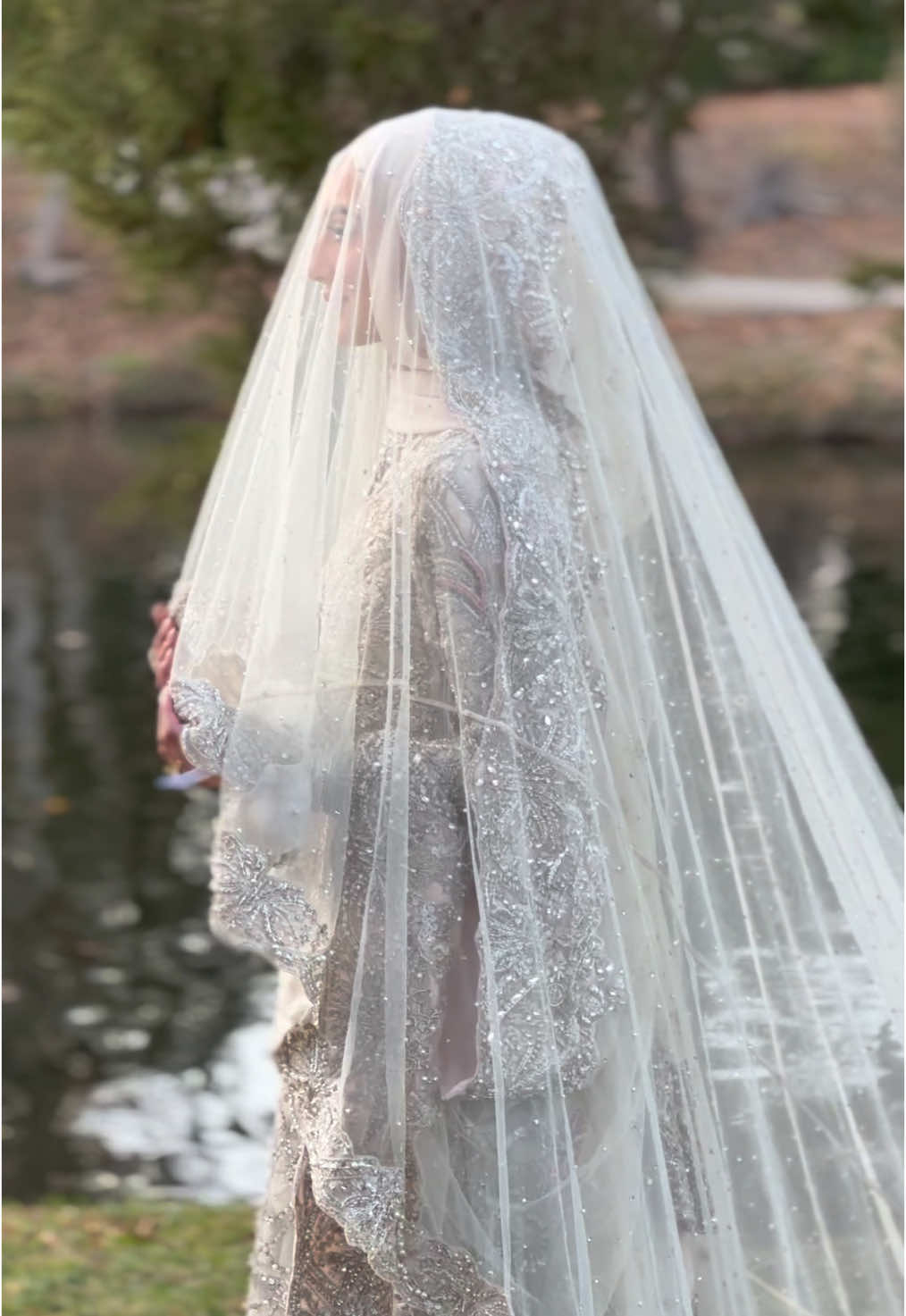 loved my nikkah look 🥹 #wedding #hijabibride 