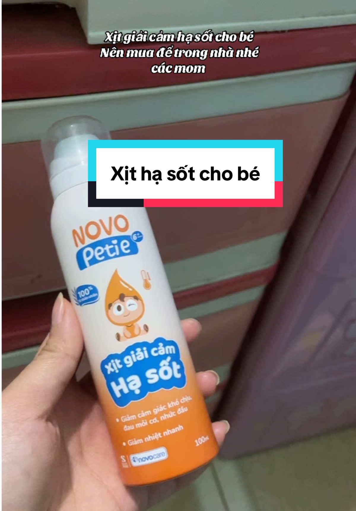 Xịt giải cảm hạ sốt cho bé Novo Petie #xuhuong #thịnhhành #mebimsua #metigerreview #xithasotchobe #xithasotnovopetie #novopetie 