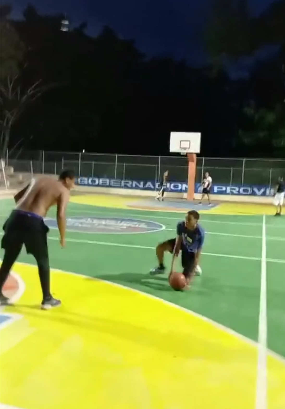 Why’d he fall like that 🤣 (@Matos_Jhon) #NBA #basketball #sports #fyp 