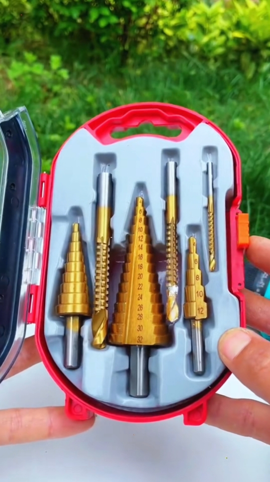 6pcs Step Drill Bit Saw Drill Bit Set Titanium Milling Cutter 4-12 4-20 4-32mm 3 6 8mm For Woodworking Metal Core Hole Opener#fyp #foryou #tiktokshop #goodthing 