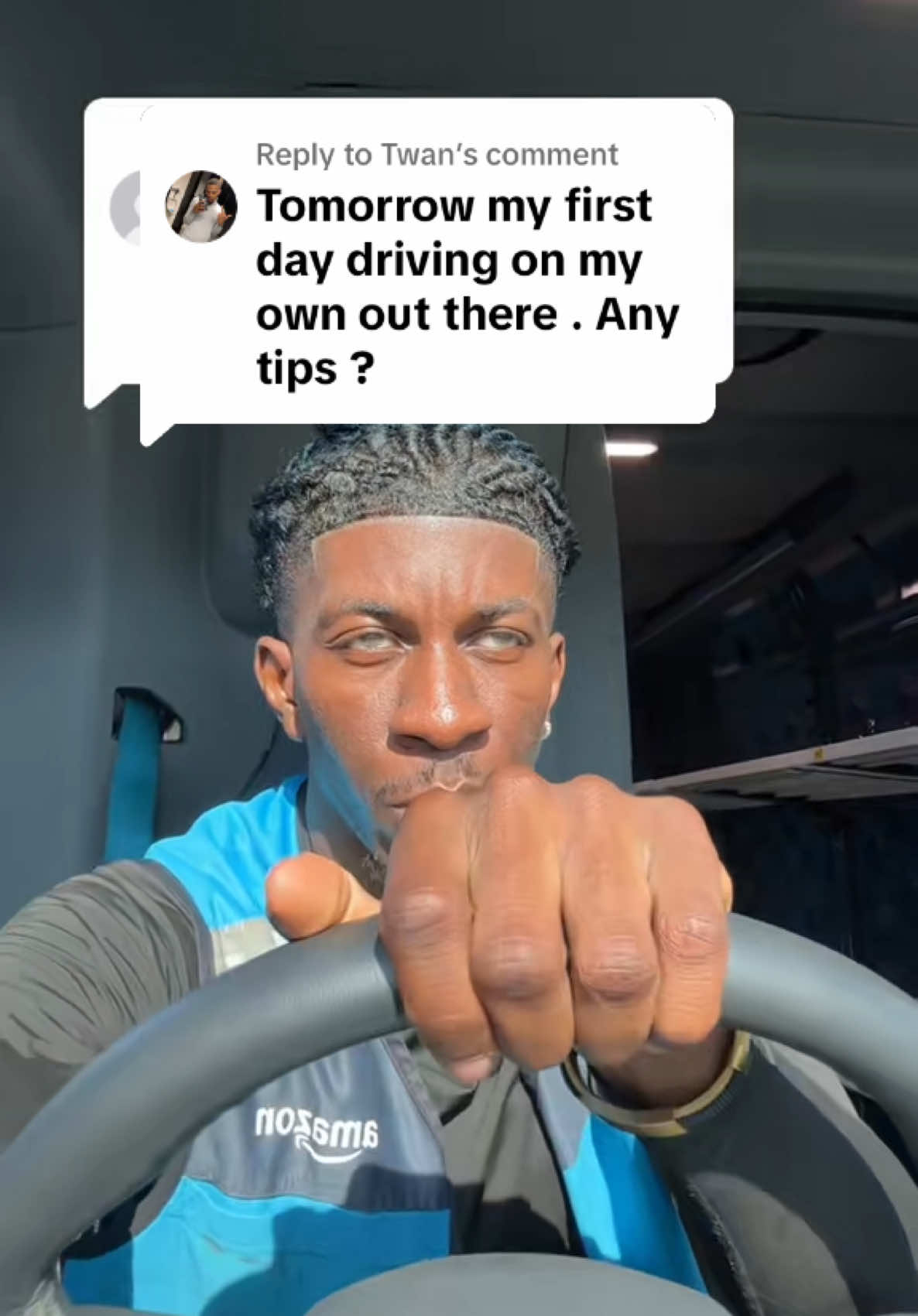 Replying to @Twan congrats #amazon #deliverydriver #sircruse #amazonprime 
