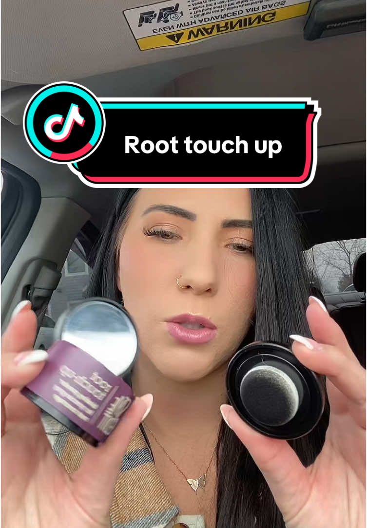 Touching up my roots really fast before work! #hairtouchup #roottouchup 