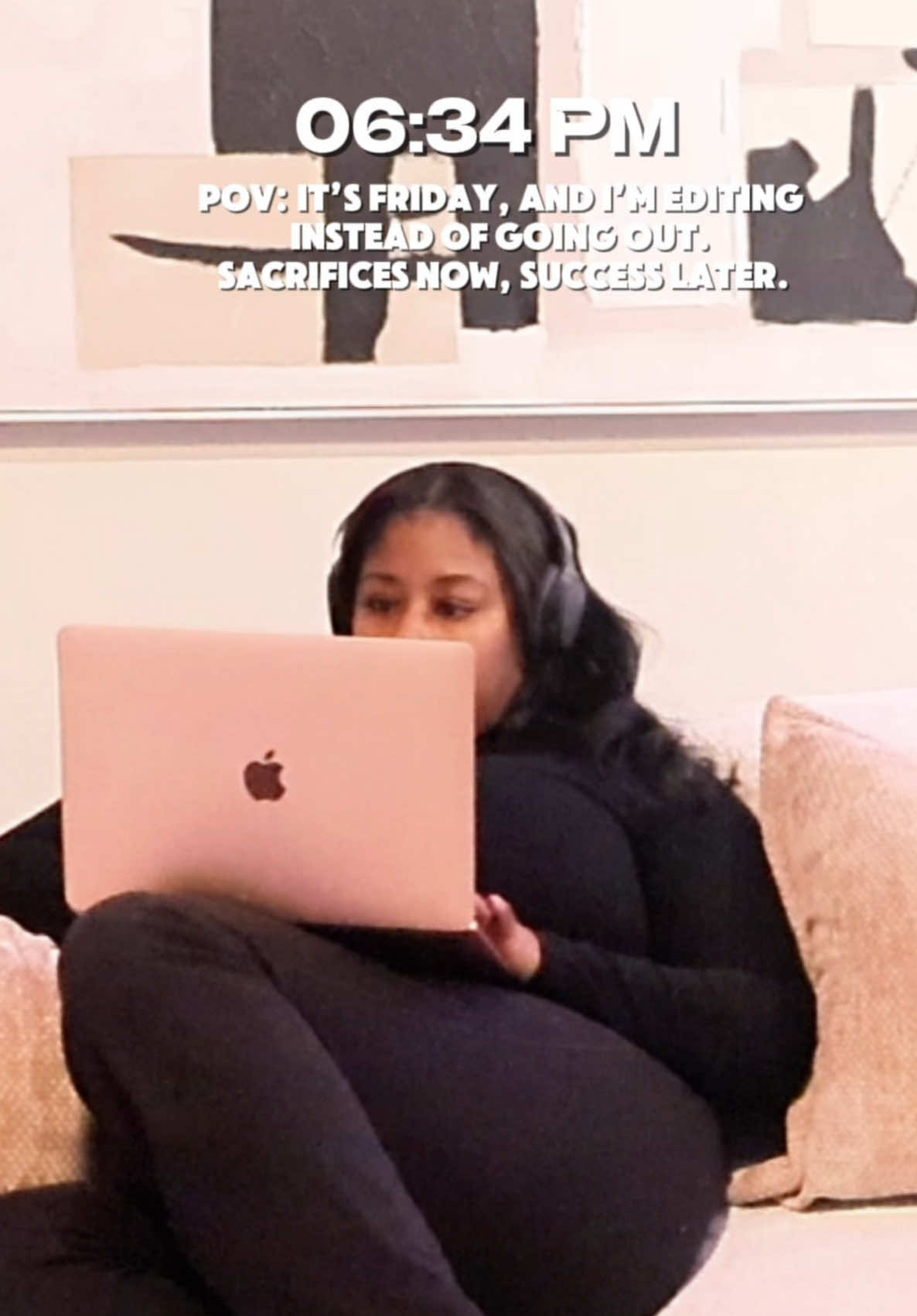 Friday nights hit different when you’re focused on the bigger picture. Coming from the nightlife, working in the club, I used to be outside outside. But now, I’m locked in. If you can sacrifice partying and hanging out to chase your dreams, I promise you’ll see the shift. I see it, I feel it, and I’m doing whatever it takes.