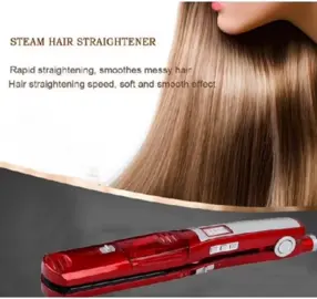 KEMEi Ceramics Steam hair Straightener flat iron Vapor Spray Straightening  #fwp 👩‍❤️‍👨🙋