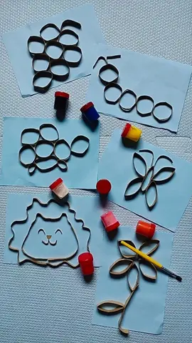 Usando rolinhos de papel higiênico para fazer silhuetas de desenhos! #autismonivel3 #artist #educacaoinfantil #autismo #atividadesadaptadas #colorirdesenhos #recursoseducativos #tdha #percepcaovisual #concentracao #actividadesparaniños #motricidadfina #autismoinfantil #tintaguache #papelhigienico #painting #coodernacaomotora #garotasapoiamgarotas #maeatipica #acrilex #sdv #fyp #foryo #viral_video 