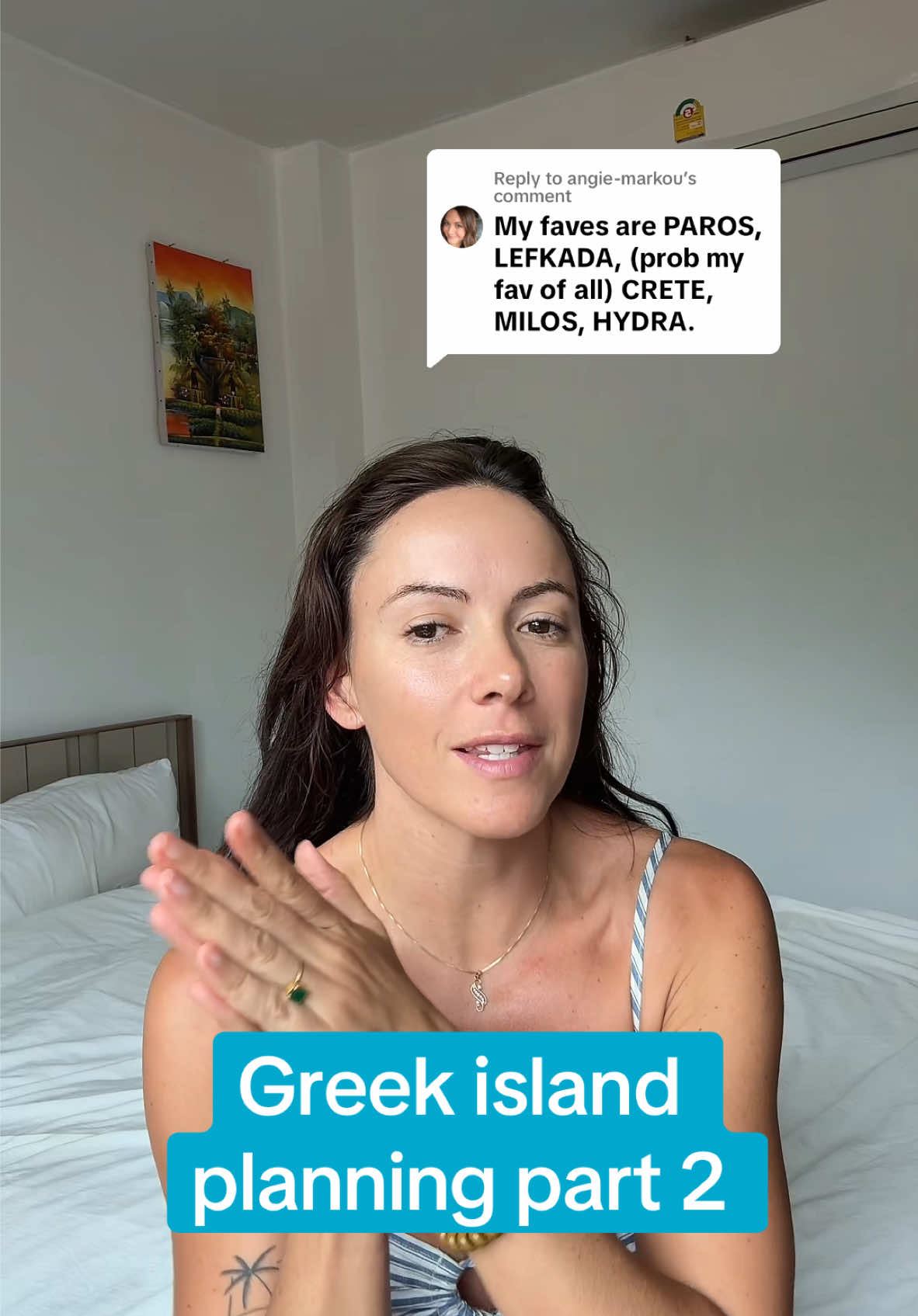 Replying to @angie-markou PART 2 - this is our itinerary so far! What would you add or change??? #greekisland #greece #travel 