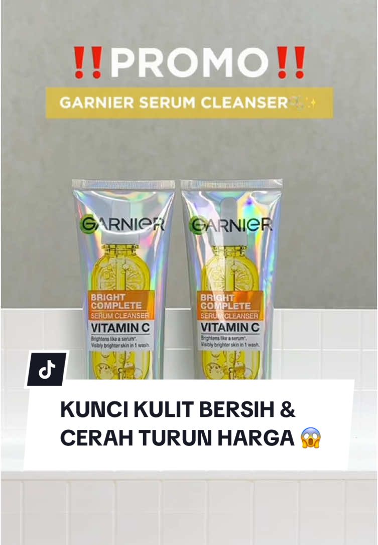 Cerah seketika tanpa bikin dompet meronta 🙌 Yuk buruan checkout di #keranjangkuning 💛 #GarnierIndonesia #SkincareTips #SkincareSteps #facewash #sabunmuka #facialwash #sabunviral #serum #cleanser #rekomendasiskincare 