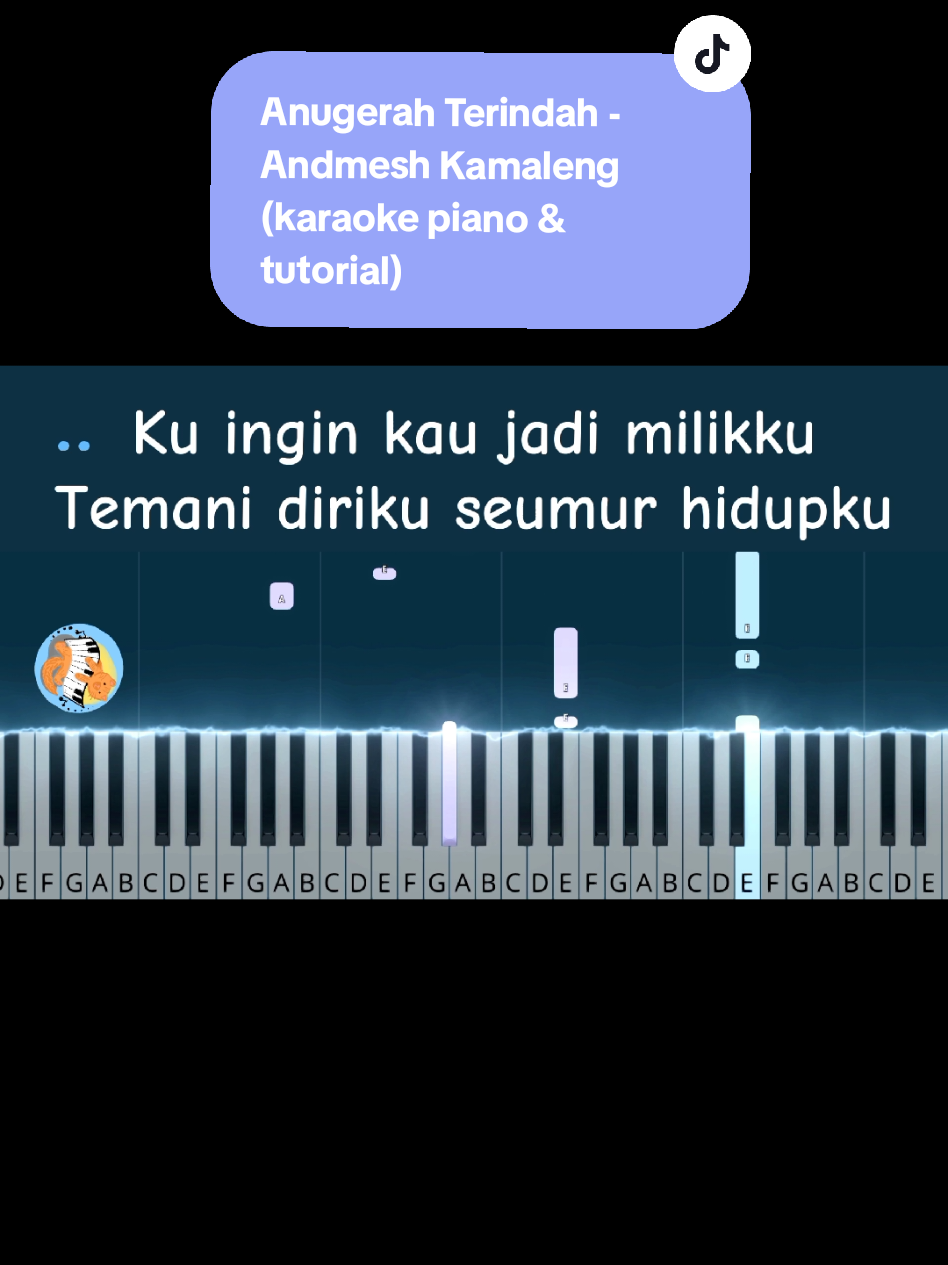 Anugerah Terindah - Andmesh Kamaleng (karaoke piano & tutorial)  #piano #pianotutorial #pianocover #anugerahterindah #andmeshkamaleng #song #laguviral #laguterbaru #tutorialpiano #karaokepiano 