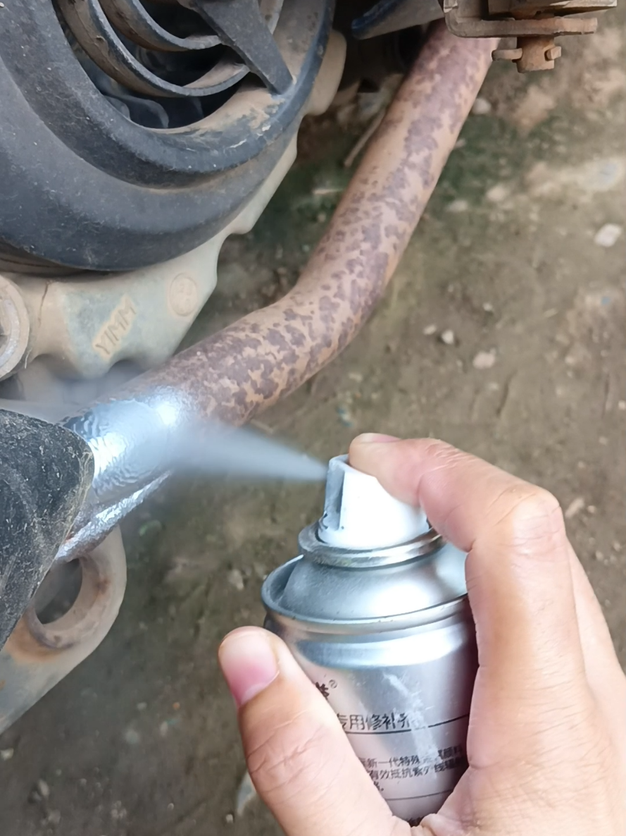 @Ynaᥫ᭡ ⬅️Dito mabibili⬅️Good bye kalawang talaga✨‼️ Stainless steel repairing paint is the key❤️ #stainlesssteelspraypaint #spraypaint #paint 