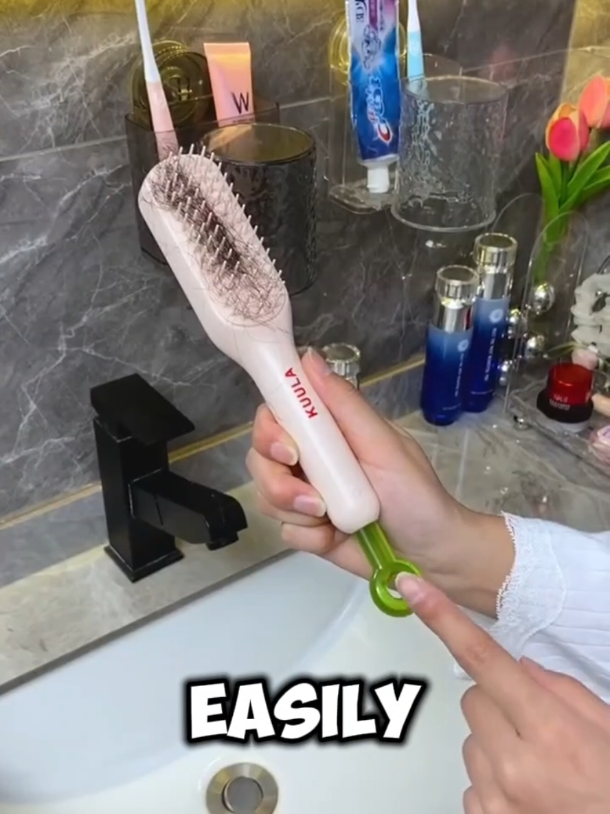 Say goodbye to messy hairbrushes! 🪮✨ The retractable scalp massage comb is here to keep your hair care routine simple and clean. 💆‍♀️ Perfect for every Qatari home! #HairCareMadeEasy #QatarBeautyFinds #ScalpMassageComb #SelfCareEssentials #QatarTikTok