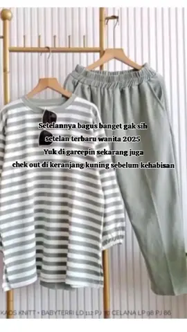 Baju Setelan Wanita Terbaru 2025 Motif Salur Kombinasi #setelanwanita #setelancelanapanjang #setelanmotifsalur #setelankombinasi #setelankekinian #fyp #fypシ゚ #fypviralシ 
