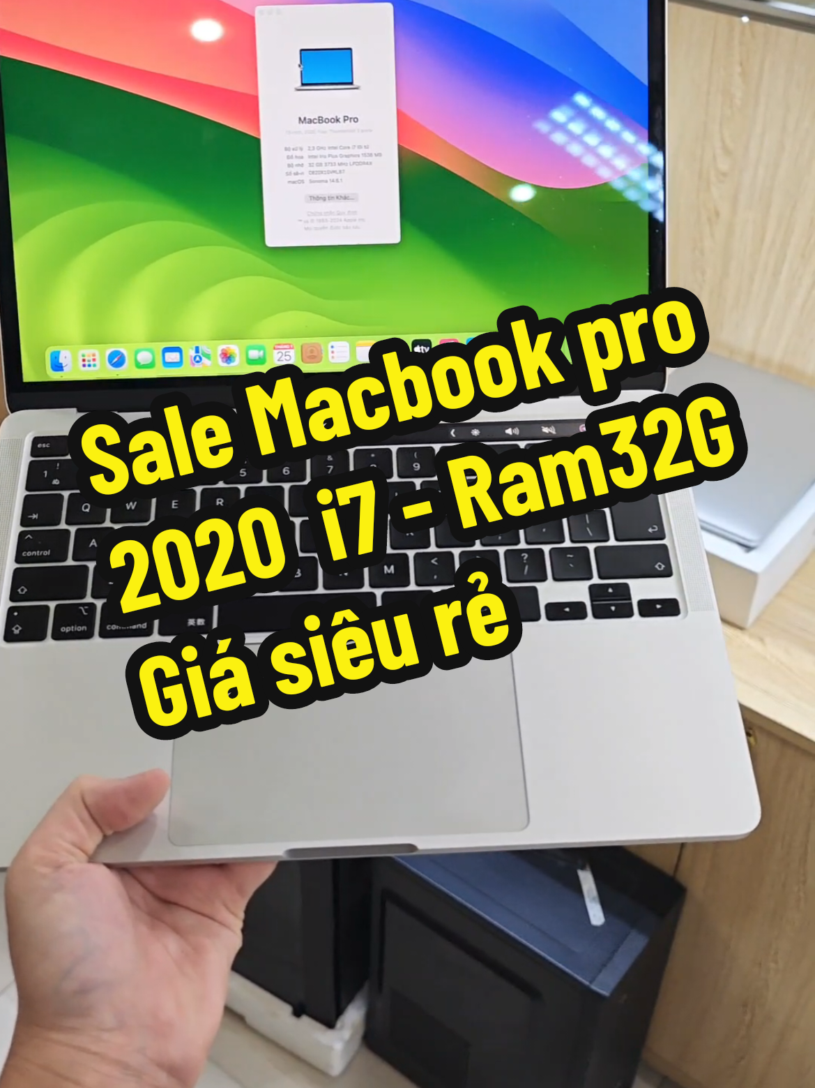 Sale nốt cuối năm cho mọi người cây Macbook pro 2020 i7 / Ram32G / SSD 1TB. cho ace về xem phim tết#macbookpro2020 #maytinhbacgiang #laptopbacgiang #laptopgiarebacgiang #laptopcu #laptopgiare #reviewlaptopcu 