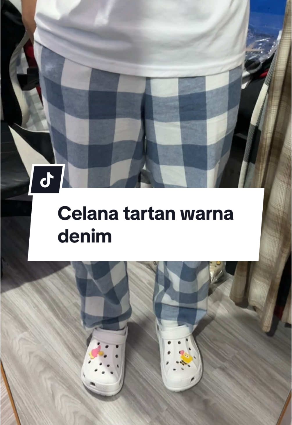 Nih kak yang baru tartan warna denim #celana #celanamurah #celanaviral #belilokal #gilagilajualan #wibgajian #cuantanpabatas 