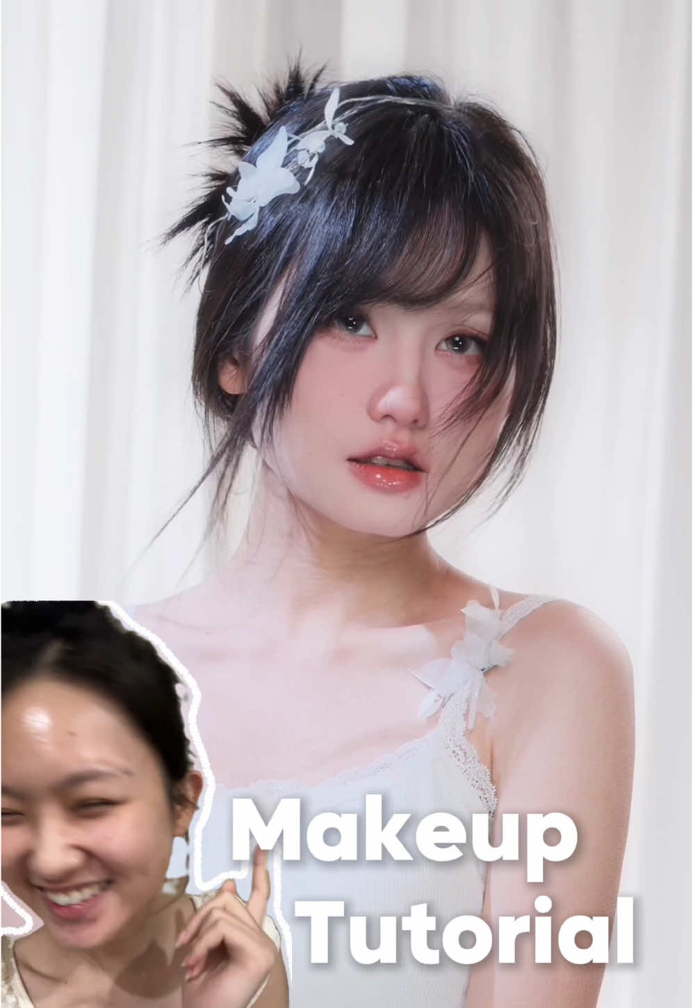 Thấy có bạn bảo thích look ướt ướt thế này hii >< #hagiangmakeup #makeuptet #makeupdouyin #makeup #gslay 