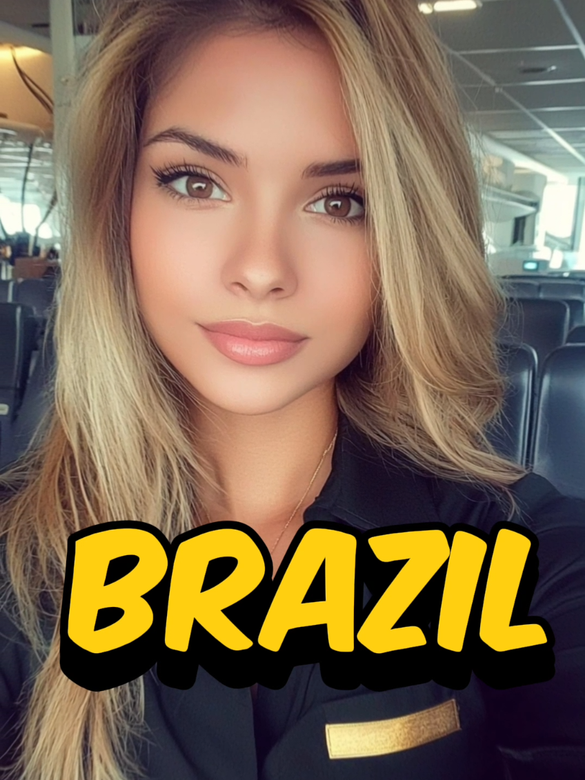 Beautiful female flight attendants from Brazil #foryoupage❤️❤️ #trending #fyp #ai #country #midjourney #aiart #viral 