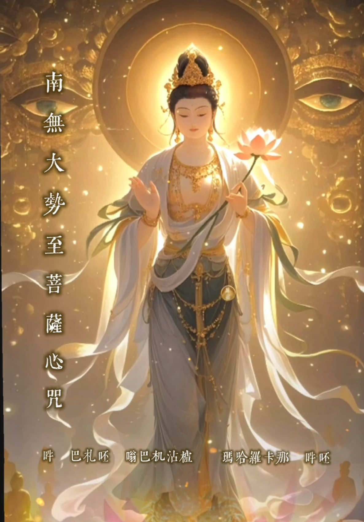 #BuddhistMantra  #南无大势至菩萨   #大势至菩萨心咒 #mahasthamaprapta #西方三圣  #八大菩萨之一 #adidaphat # #nammo #buddhaya  #buddhism #佛教 #worldpeace #grateful #blessings  #积德行善 #善果 #功德 #福报 #消除业障 #回向给我往生父母 #回向法界众生离苦得乐 #一切众生脱离娑婆苦海 #往生极乐世界 #amithofo #感恩 