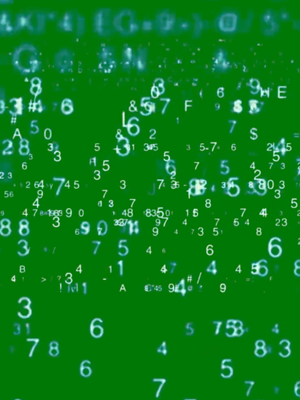 0122 #Matrix of #Numbers #Digits  #GreenScreen  #Animation #Effect #Chromakey #Overlay #Футаж  #Матрица #Числа #Цыфры
