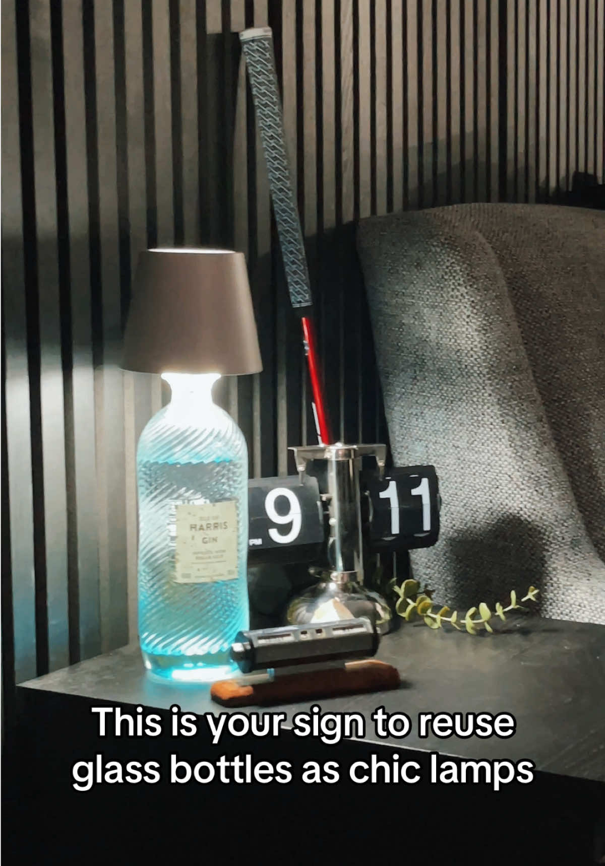 Transform any space instantly!  #bottlelamp #interiordecor #cozyathome 