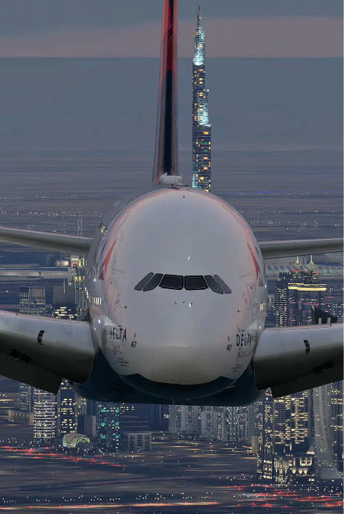 Delta Air Lines AirbusA380 virtual#aviation #airplane #fligh #airbus #delta 