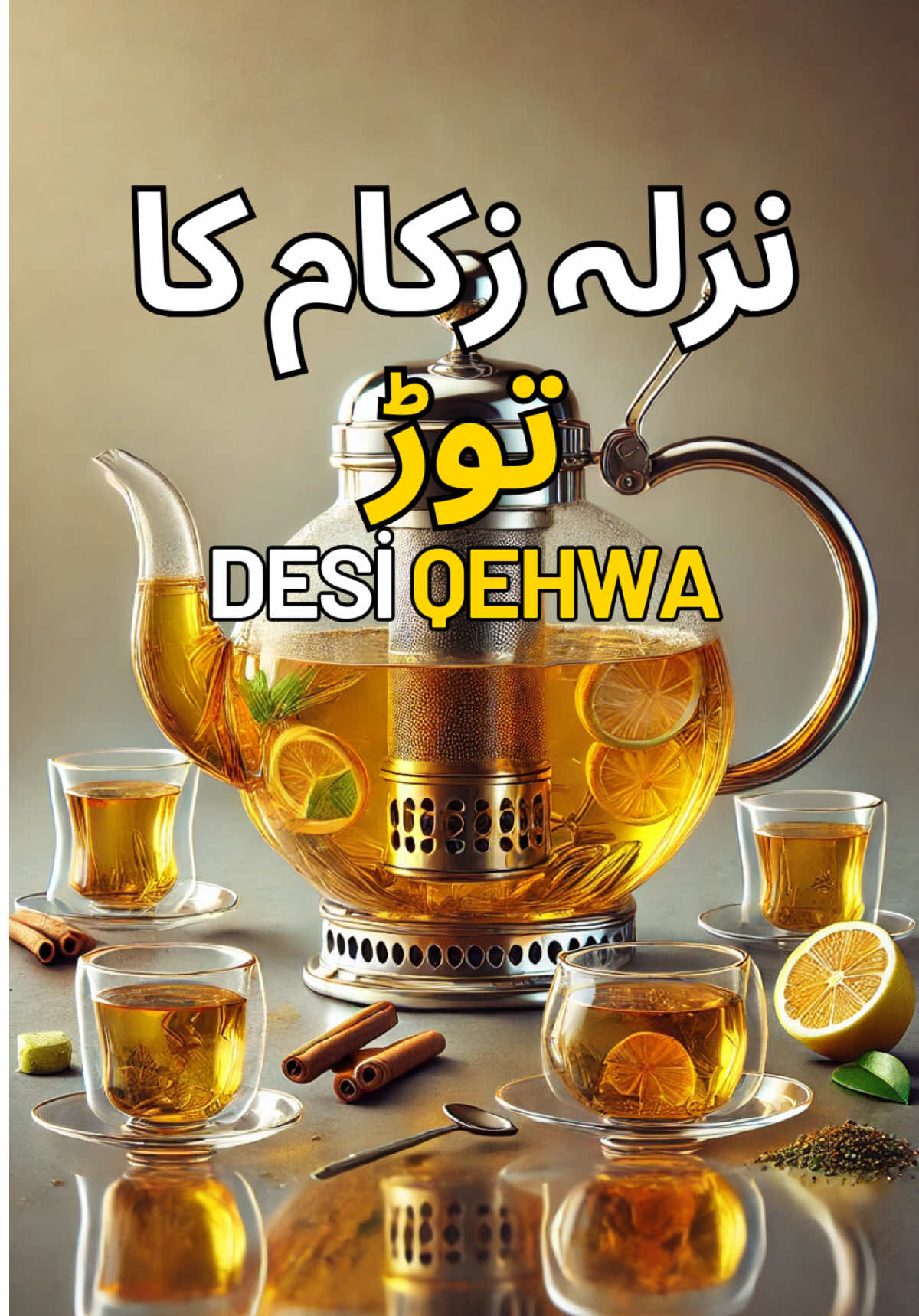 Cough, Cold and Flu Remedy by Ami - دیسی قہوہ Stay warm this winter with a cup of soothing Desi Herbal Tea 🍵! Made with gurr (jaggery), green tea, ginger, and cinnamon sticks, this traditional Pakistani Qehwa is a natural remedy for cough and flu 🤧. Add a dash of lemon for extra zest 🍋 and enjoy its cozy warmth before bedtime. Perfect for chilly nights and bad weather! ❄️✨ #AmiKkhanay  #WinterEssentials #HerbalRemedy #DesiHerbalTea #PakistaniQehwa #WinterTeaRecipe #FluRemedy #HerbalCoughRelief #TraditionalTea #GurrTea #GreenTeaBlend #NaturalRemedies #DesiDrinks #CinnamonTea #WarmAndCozy #HealthyLiving #PakistaniRecipes #ComfortInACup 
