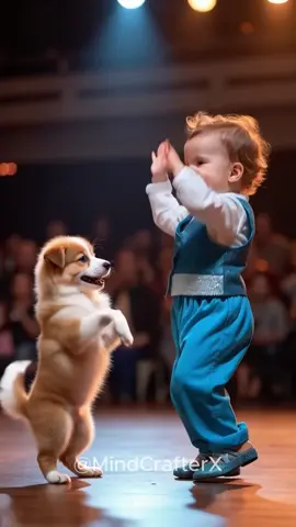 Cute baby dancing #cute #cutebaby #sweetmoment #cutepuppy #petstagram #petlovers #babydancing #agt #americagottalent #gottalent #ai 