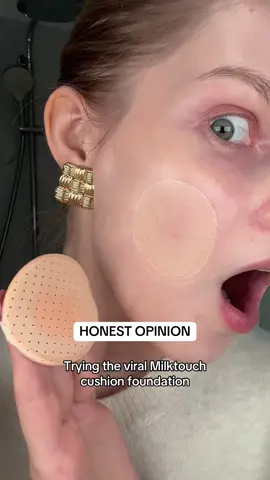 Wow, this @Milk Touch Global Official cushion foundation did not disappoint!! It has a mesh net which finely sifts foundation for even, smooth coverage 🎀 The micro-holes puff distributes the foundation so evenly, creating a weightless finish 🎀✨ #milktouch #gifted #pr #milkycushion #kbeauty #cushionfoundation #productreview #nomakeupmakeuplook #makeup #naturalmakeup 
