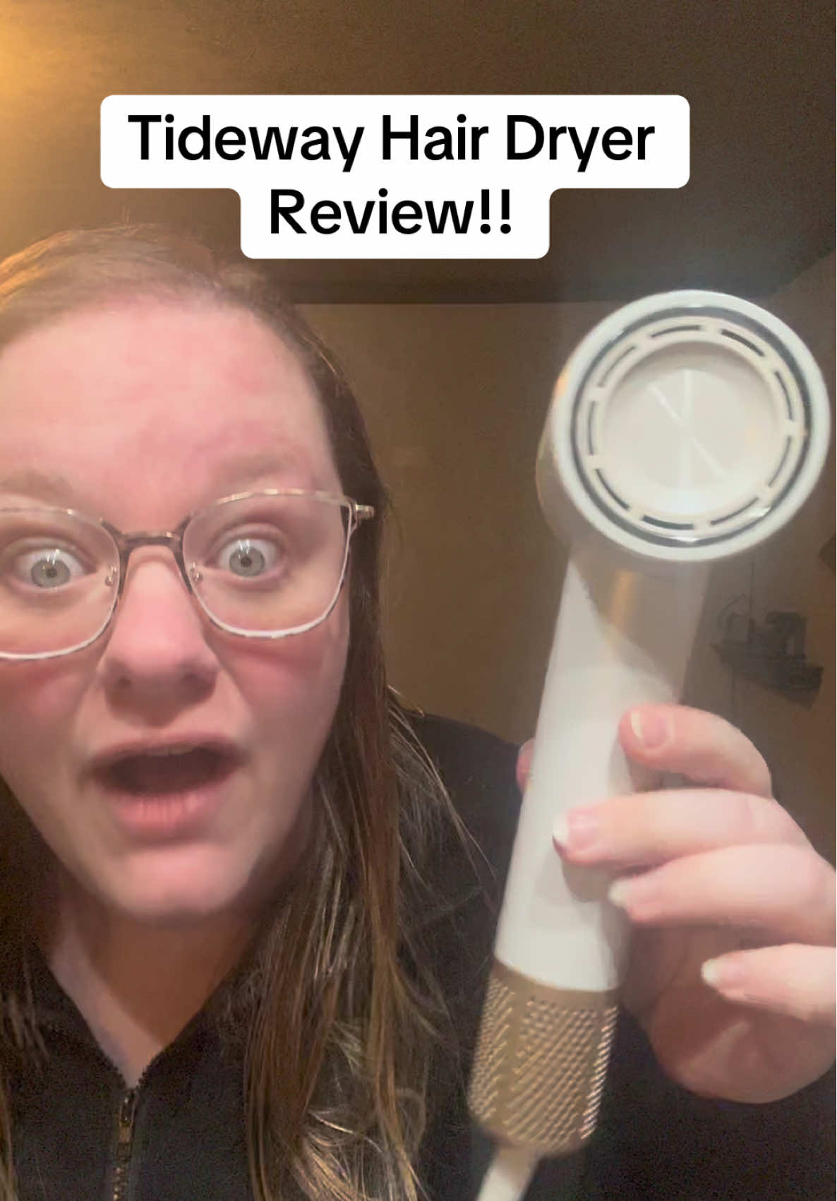 The hair dryer I never knew I needed!! This is one of the BEST things you can get off of TikTok shop!  My favorite features are: -The cold to hot setting -The quietness  -The compactness & so light weight! -How QUICK is dries my hair Snag yours up today!  #hairtransformation #haircare #hairdryer #tideway #freeshipping #viraltiktok #fyp 
