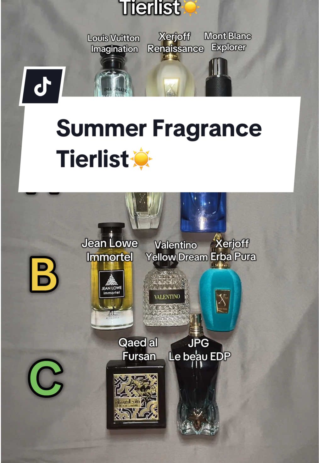 #creatorsearchinsights #summerfragrance #tierlist #fragrances #parfum #niche #perfumetiktok #fyp #community #parfümempfehlung #perfumes #fragrancetiktok #english #xerjoff #JPG #jeanpaulgaultier #lattafa #deutsch #magicscentss  