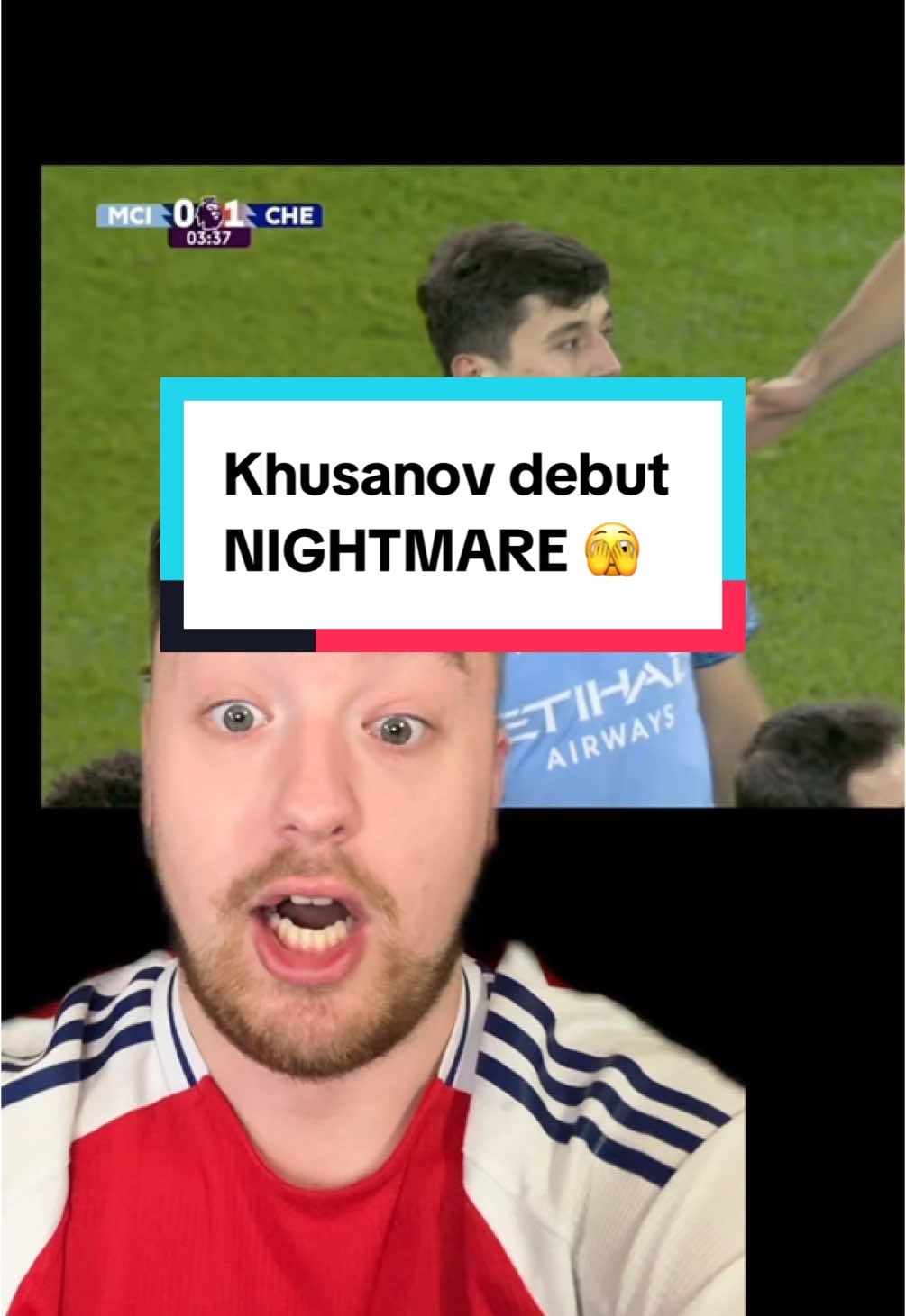 Khusanov debut NIGHTMARE 🫣 Man City’s new defender gifts Chelsea and early 1-0 lead through Madueke’s goal with a mistake #mancity #mcfc #manchestercity #chelseafc #cfc #rorytalksfootball 