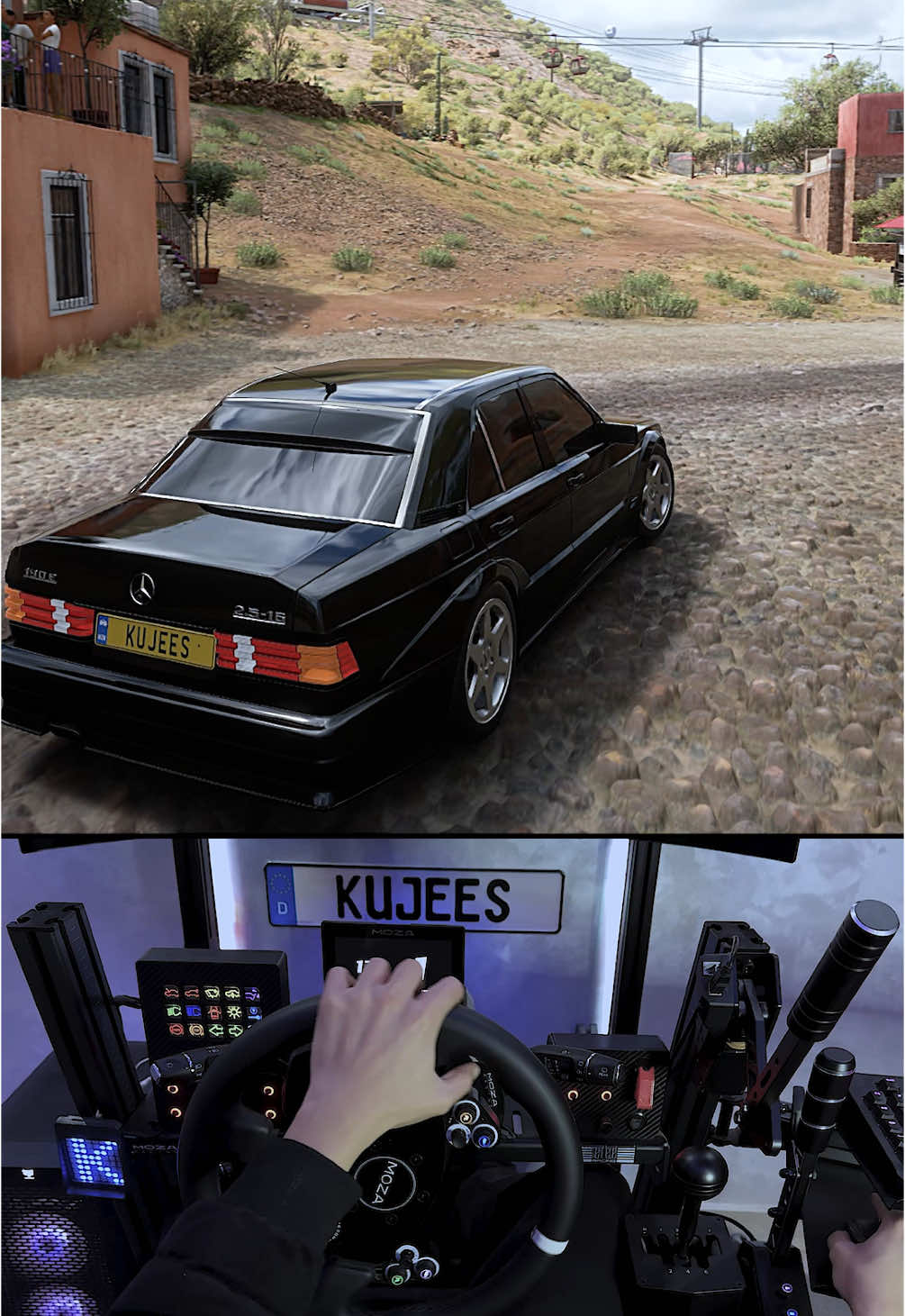 #mercedes #190e #kujees #moza #fh5 