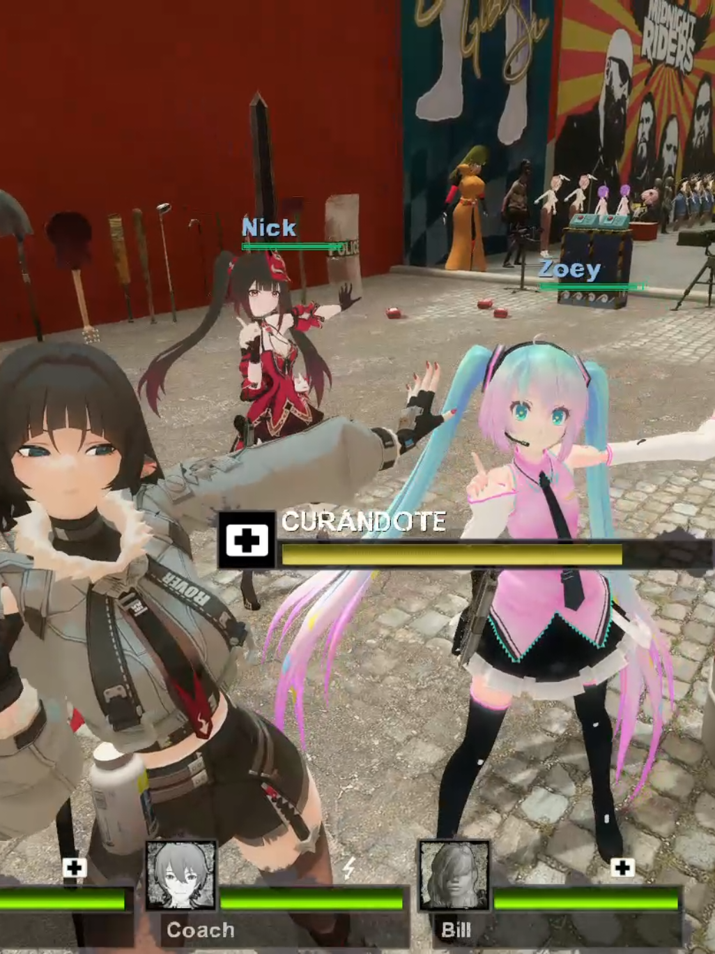 Mods que alegran la vida de uno haha. . . . . #miku #left4dead2 #l4d2 #rochelle #game #music  #zoey #mod #doodledance #aldobouquets4 