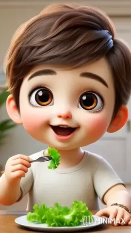 Cute baby eating healthy lettuce 🥬😋❤️ #Love #fyp #cartoon #viralvideo #cocomelon #cutebaby #cute #baby #spiderman #foryourpage 